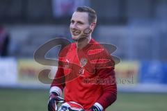 Toto-Pokal; 
Türkgücü München - FC Ingolstadt 04; vor dem Spiel Torwart Marius Funk (1, FCI)