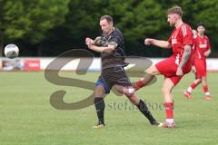 Bezirksliga - Saison 2025/26 - FC Fatih Ingolstadt - TSV Rohrbach - Philipp Federl schwarz Rohrbach - Sebastian Rutkowski rot Fatih - Foto: Meyer Jürgen