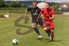 Bezirksliga - Saison 2024/25- TSV Gaimersheim - FC Fatih Ingolstadt - Quendrin Hoti schwarz Gaimersheim - Eduard Hardok rot Fatih - Foto: Meyer Jürgen