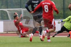 Kreisliga - Saison 2025/26- TSV Ingolstadt Nord - Türk SV Ingolstadt - Ali Gündogan TW Ing Nord - Ubeyd Demirkol rot Türkisch  - Foto: Meyer Jürgen