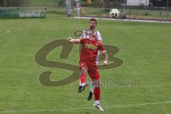 Kreisliga - Saison 2024/25- TSV Kösching - TSV Hohenwart - Maximilian Mittelhuber weiss Hohenwart - Johannes Tannwitz rot Kösching - Foto: Meyer Jürgen