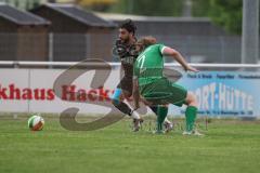 Bezirksliga - Saison 2024/25- TSV Gaimersheim - FC Gerolfing - Hakan Düzgün (Nr.25 - TSV Gaimersheim) - Bastian Heigl (Nr.2 - FC Gerolfing) - Foto: Meyer Jürgen