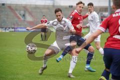 3. Liga - SpVgg Unterhaching - FC Ingolstadt 04 - Michael Heinloth (17, FCI) Zweikampf