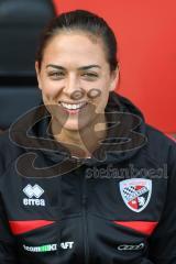 3. Liga; FC Ingolstadt 04 - 1. FC Schweinfurt 05; Cheftrainerin Sabrina Wittmann (FCI) vor dem Spiel