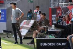 2.BL; FC Ingolstadt 04 - 1. FC Heidenheim; Cheftrainer Roberto Pätzold (FCI) Co-Trainer Thomas Karg (FCI)