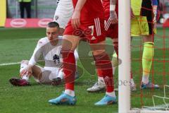 2.BL; Fortuna Düsseldorf - FC Ingolstadt 04; ärgert sich, Chance verpasst Filip Bilbija (35, FCI)