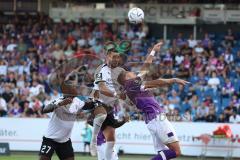 3.Liga - Saison 2022/2023 - VFL Osnabrück - FC Ingolstadt 04 - Pascal Testroet (Nr.37 - FCI) - Moussa Doumbouya (Nr.27 - FCI) - Foto: Meyer Jürgen