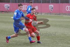 A-Junioren - Bundesliga Süd FC Ingolstadt 04 - TSG 1899 Hoffenheim - Moritz Wiezorrek (Nr.17 - FCI A-Junioren) -rot -  Foto: Meyer Jürgen