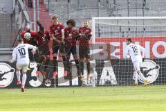 3. Liga - FC Ingolstadt 04 - Waldhof Mannheim - Freistoß, Ferati Arianit (10 Mannheim) Jonatan Kotzke (25 FCI) Caniggia Ginola Elva (14, FCI) Stefan Kutschke (30, FCI) Francisco Da Silva Caiuby (13, FCI) Rico Preisinger (6, FCI)