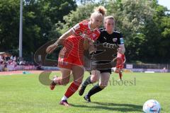 2. Fußball-Liga - Frauen - Saison 2022/2023 - FC Ingolstadt 04 - FCB München II - Andrea Heigl (Nr.5 - FCI Frauen) - Gaißer Fiona rot München - Foto: Meyer Jürgen