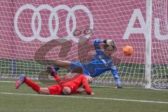 A-Junioren - Bundesliga Süd Fc Ingolstadt 04 - SC Freiburg - Der 2:2 Ausgleichstreffer durch Causevic Benjamin (Nr.10 - FC Ingolstadt A-Jugend) - Jantunen Jasso Torwart Freiburg - jubel -  Foto: Meyer Jürgen