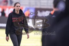 3. Liga; FC Ingolstadt 04 - Hannover 96 II; nach dem Spiel Unentschieden Remis 3:3 Cheftrainerin Sabrina Wittmann (FCI) geht vom Platz