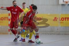 Lotto Bayern Hallencup - Saison 2024/25 - Türkisch SV Ingolstadt - FC Hitzhofen/Oberzell- Ahmet Altay rot Türkisch - Foto: Meyer Jürgen