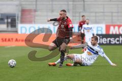 3. Liga - FC Ingolstadt 04 - Waldhof Mannheim - Fatih Kaya (9, FCI) Just Jan (22 Mannheim)