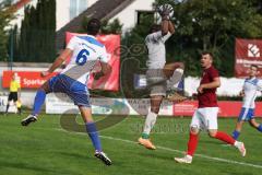 Kreisliga - Saison 2023/2024 - Türk SV Ingolstadt - TSV Mümchsmünster - Farug Lawal Torwart Türk SV - Andreas Müller weiss M-münster - Foto: Meyer Jürgen