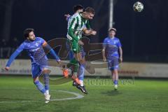 Landesliga - Saison 2025/26 - SV Manching - FV Illertissen II - Dzenis Seferovic (Nr.6 - SV Manching) - Kasumaj Altin blau Illertissen  - Foto: Meyer Jürgen