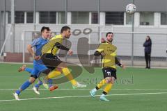 2024_2_17 - Saison 2023/24 - AUDI-Schanzer Amateur Cup - SV Hundszell - FC Hitzhofen/Oberzell  - Halbfinale 1 - Fardin Gholami gelb Hitzhofen schiesst den 0:1 Führungstreffer - jubel -  - Luca Kammerer
 blau Hundszell - Foto: Meyer Jürgen