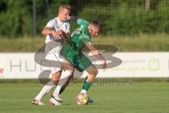 Testspiel - Saison 2025/26 - SV Manching - TSV Gaimersheim - Sebastian Graßl (Nr.10 - SV Manching) - Simon Bellinghausen (Nr.15 - TSV Gaimersheim) - Foto: Meyer Jürgen