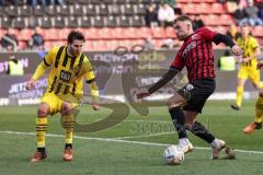 3. Liga; FC Ingolstadt 04 - Borussia Dortmund II; Max Dittgen (10, FCI) Dams Niklas ( BVB2)