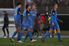 2.BL; Testspiel; FC Ingolstadt 04 - Würzburger Kickers; Tor Jubel Treffer Merlin Röhl (34, FCI) Filip Bilbija (35, FCI) Nassim Boujellab (8, FCI) Maximilian Neuberger (38, FCI)