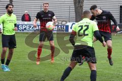 Kreisklasse  Saison 2022/2023 - GW Ingolstadt - SV Stammham - Manuel Haas schwarz Stammham mit einem Kopfball -  - Foto: Meyer Jürgen