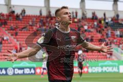 DFB Pokal; FC Ingolstadt 04 - Erzgebirge Aue; Tor Jubel 1:0 Filip Bilbija (35, FCI)