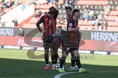 3. Liga - Saison 2024/25 - FC Ingolstadt 04 - 1. FC Saarbrücken - Der 1:0 Führungstreffer per Freisstoss von Benjamin Kanuric (Nr.8 - FCI) - jubel -  - XXXXX - Foto: Meyer Jürgen