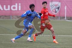 A-Junioren - Bundesliga Süd FC Ingolstadt 04 - TSG 1899 Hoffenheim - Mustafa Özden (Nr.37 - FCI A-Junioren) - Obiogumo Uche blau Hoffenheim -  Foto: Meyer Jürgen