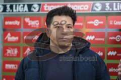 3. Liga; TSV Havelse - FC Ingolstadt 04; Interview nach dem Spiel Cheftrainer Samir Ferchichi (TSV)