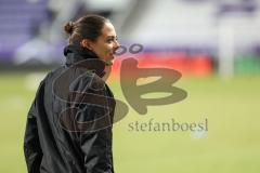 3. Liga; Erzgebirge Aue - FC Ingolstadt 04; Cheftrainerin Sabrina Wittmann (FCI) vor dem Spiel