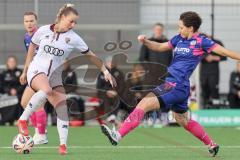 2. Bundesliga Frauen - Saison 2025/26 - FC Ingolstadt 04 Frauen - FSV Mainz - Jenny Beyer (Nr.8 - FC Ingolstadt Frauen I) - Junold Emma blau Mainz - Foto: Meyer Jürgen