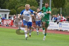 Bezirksliga - Saison 2023/2024 - TSV Gaimersheim - TSV Rohrbach  - Thomas Schreiner (Nr.27 - Gaimersheim) grün - Daniel Rückert weiss Rohrbach - Foto: Meyer Jürgen