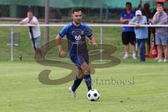 Kreisliga - Saison 2023/2024 - SV Menning  - FC Sandersdorf - Johannes Boyer blau Menning - Foto: Meyer Jürgen
