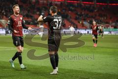 3. Liga; FC Ingolstadt 04 - Erzgebirge Aue; Tor Jubel Treffer Pascal Testroet (37, FCI) 1:0 Jannik Mause (7, FCI)