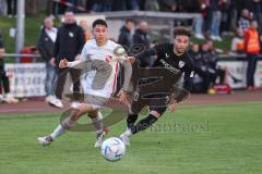Toto-Pokal; ATSV Erlangen - FC Ingolstadt 04; Hawkins Jalen (20 FCI) Sebastien Döring ( ATSV)
