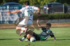Bezirksliga - Saison 2026/27- TSV Gaimersheim - FC Gerolfing - Ugur Genc (Nr.10 - FC Gerolfing) - Mykyta Sapunov (Nr.4 - TSV Gaimersheim) - Foto: Meyer Jürgen