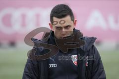 Bayernliga Süd - Saison 2022/2023 - FC Ingolstadt 04 - SV Schalding Heining - Cheftrainer Alexander  Käs (FCI II) nachdenklich - enttäuscht - Foto: Meyer Jürgen