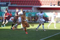 3. Liga - Saison 2024/25 - FC Ingolstadt 04 - SV Wehen Wiesbaden - Torwart Marius  Funk (Nr.1 - FCI) im gegnerischen Strafraum - XXXXX - Foto: Meyer Jürgen