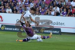 3.Liga - Saison 2022/2023 - VFL Osnabrück - FC Ingolstadt 04 - Röhl Merlin (Nr.34 - FCI) schiesst den 0:1 Führungstreffer - Jubel - Foto: Meyer Jürgen