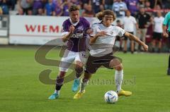 3.Liga - Saison 2022/2023 - VFL Osnabrück - FC Ingolstadt 04 - Henry Rorig (Nr.16 - VFL Osnabrück) - Tim Civeja (Nr.8 - FCI) - Foto: Meyer Jürgen
