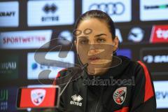 3. Liga; FC Ingolstadt 04 - SC Verl; Pressekonferenz Interview Cheftrainerin Sabrina Wittmann (FCI)
