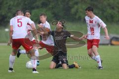 Relegation 2 - U17 - SSV Jahn Regensburg - FC Ingolstadt 04 - Zweikampf Benjamin Causevic (10 FCI) Walter Bastian (6 SSV) mit Foul