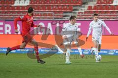 3. Liga - FSV Zwickau - FC Ingolstadt 04 - rechts Filip Bilbija (35, FCI) Dennis Eckert Ayensa (7, FCI)