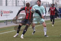 Bayernliga Nord - Saison 2024/25 - FC Ingolstadt 04 II - DJK Ammerthal - Din Alajbegovic (Nr.20 - FCI U21) - Daniel Gömmel blau Ammerthal - Foto: Meyer Jürgen