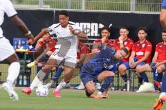 3. Liga; Testspiel; FC Ingolstadt 04 - TSV Rain/Lech, David Udogu (47, FCI) Zweikampf Kampf um den Ball