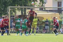 Vorbereitungsspiel - Testspiel - FC Ingolstadt 04 - VFB Eichstätt  - Doumbouya Moussa (#27 FCI) - Ponath Markus Torwart (#40 FCI) - Foto: Jürgen Meyer