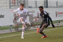 Bayernliga Nord - Saison 2024/25 - FC Ingolstadt 04 II - TSV Kornburg - Din Alajbegovic (Nr.20 - FCI U21) - Gebre Noah schwarz Kornbuch - Foto: Meyer Jürgen
