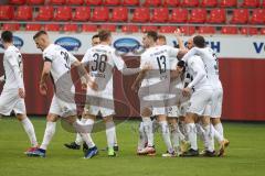 2.BL; 1. FC Heidenheim - FC Ingolstadt 04; Tor Jubel Treffer 1:1 Christian Gebauer (22, FCI) Stefan Kutschke (30, FCI) Marcel Gaus (19, FCI) Dominik Franke (3 FCI) Thomas Keller (27, FCI) Nico Antonitsch (5, FCI) Hans Nunoo Sarpei (18 FCI)