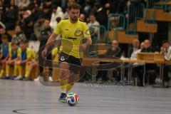 Lotto Bayern Hallencup - Saison 2024/25 - FC Hitzhofen/Oberzell - TSV Ober./Unterhaunstadt- Christoph Thomas gelb Hitzhofen  - Foto: Meyer Jürgen