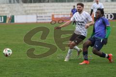 A-Klasse- Saison 2024/25- MTV Ingolstadt - VFB Friedrichshofen - Behlul Limani weiss Friedrichshofen - Juvencio Boa lila MTV - Foto: Meyer Jürgen